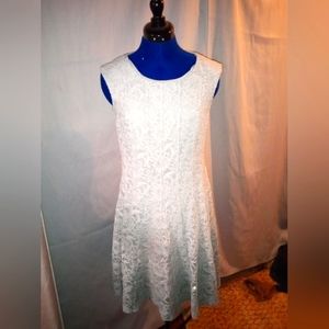 Leslie Fay Silver to dark grey Ombre Party/Prom/cocktail dress